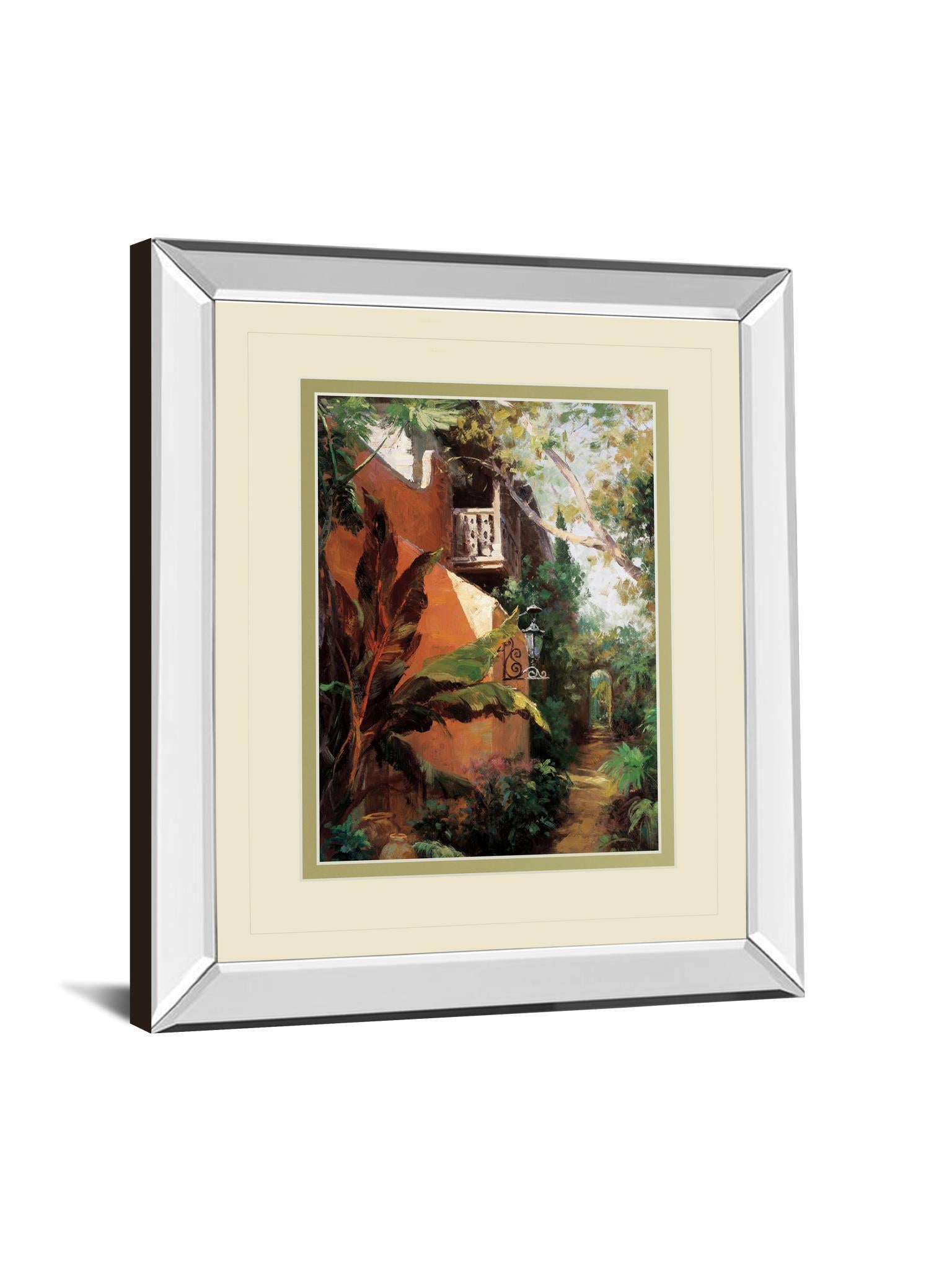 Carmino Hermoso By Hali - Mirror Framed Print Wall Art - Green