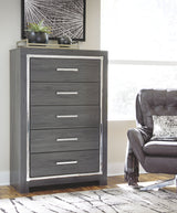 Lodanna - Gray - Five Drawer Chest by Signature Design by Ashley® | Bel Furniture