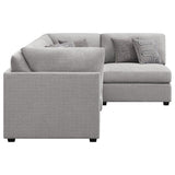 Cambria - 4 Piece Upholstered Modular Sectional Sofa - Gray by CoasterElevations | Bel Furniture
