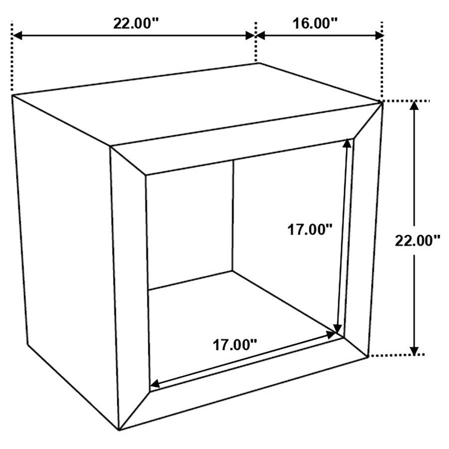 Benton - Rectangular Solid Wood End Table - Natural