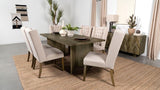Tyler - Solid Wood Dining Table - Mango Brown by Coaster Fine Furniture | Bel Furniture