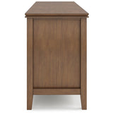 Artisan - TV Media Stand - Rustic Natural Aged Brown by Simpli-Home | Bel Furniture