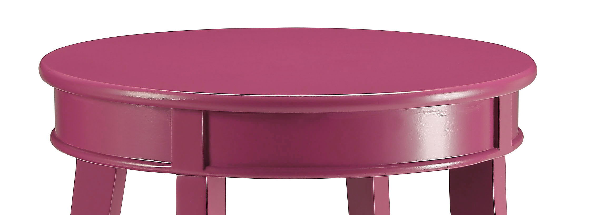 Aberta - Accent Table With 1 Layer Of Storage - Purple