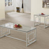 Merced - Rectangular Coffee Table Set Pearl Silver 2 Pc. Coffee Table, End Table by Coaster Fine Furniture | Bel Furniture