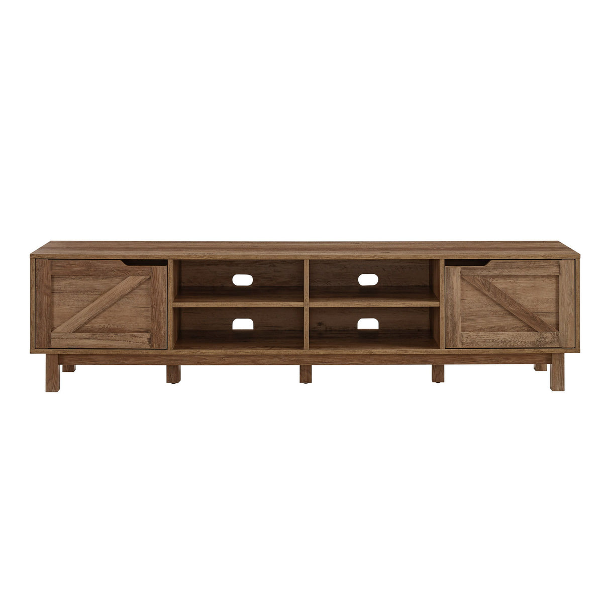 Rustic Barndoor Open-Storage TV Stand For TVs Up To 80" by Walker Edison | Bel Furniture