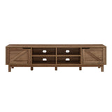 Rustic Barndoor Open-Storage TV Stand For TVs Up To 80" by Walker Edison | Bel Furniture