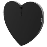 Aiko - Heart Shaped LED Light Wall Mirror - Silver by CoasterEssence | Bel Furniture