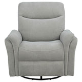 Adler - Upholstered Power Swivel Glider Recliner