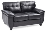 Stylish Loveseat With Padded Arms