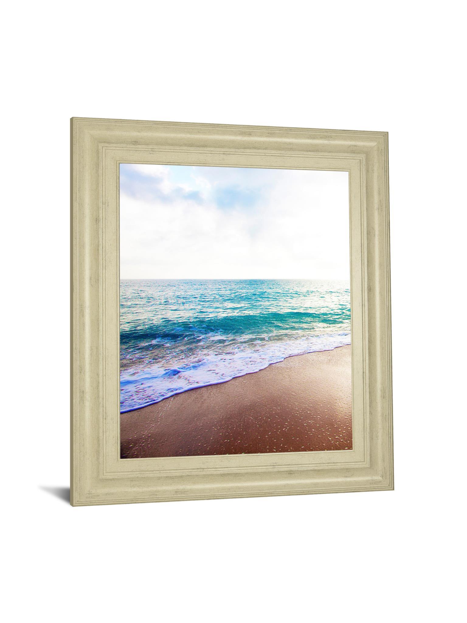 Golden Sands Il By Susan Bryant - Framed Print Wall Art - Blue