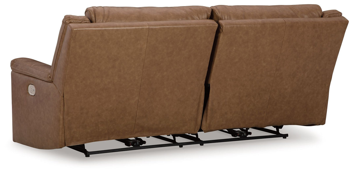 Trasimeno - Caramel - 2 Seat Pwr Rec Sofa Adj Headrest by Signature Design by Ashley® | Bel Furniture