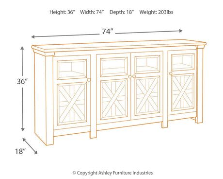 Bolanburg - TV Stand by Signature Design by Ashley® | Bel Furniture