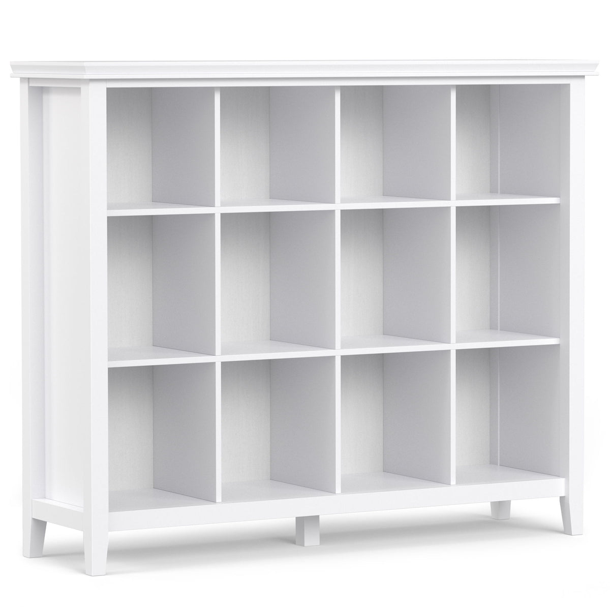 Artisan - Cube Storage White 15.75"W x 57"D x 48"H by Simpli-Home | Bel Furniture