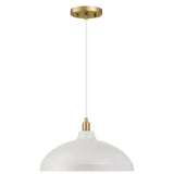 Astral - Single Light Pendant Lamp For Entrance Kitchen Island - Gold / White