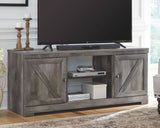 Wynnlow - Gray - 63" TV Stand With Glass/Stone Fireplace Insert by Signature Design by Ashley® | Bel Furniture