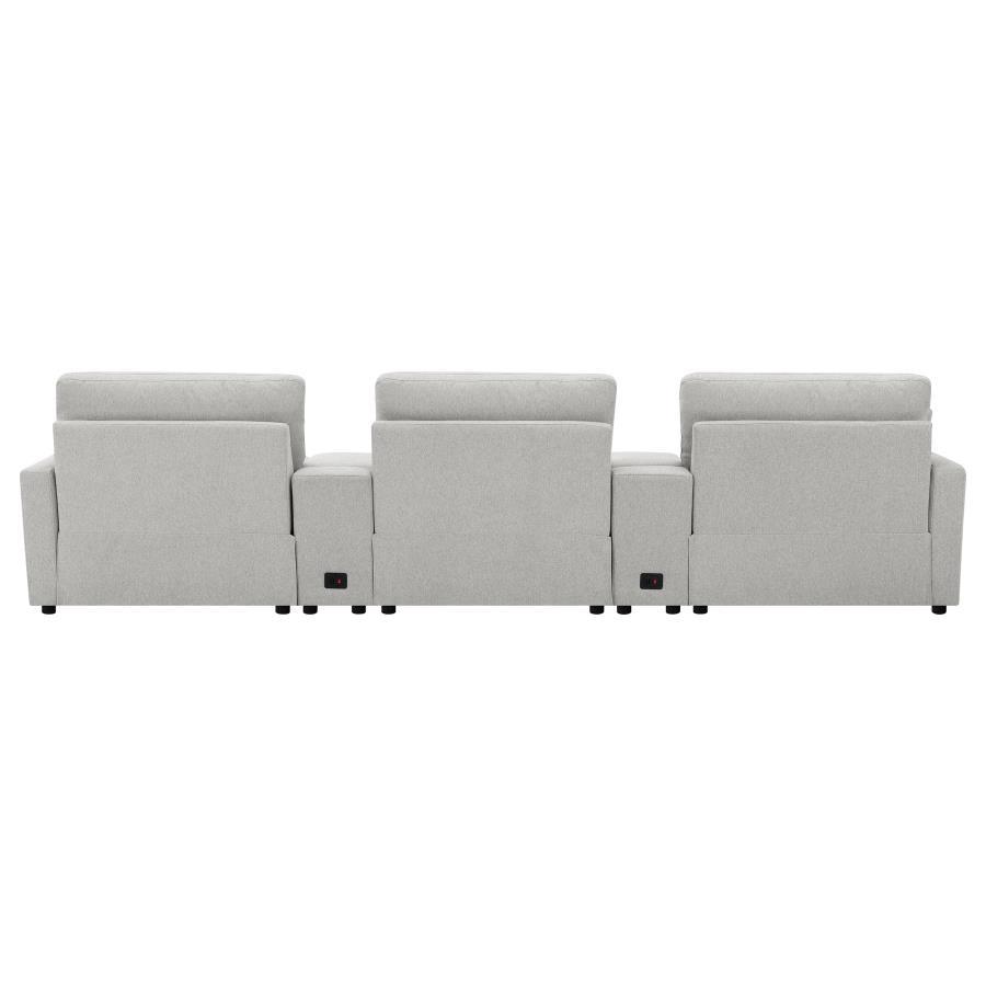 Collins - 5-Piece Power Reclining Home Theater Seating by Coaster Fine Furniture | Bel Furniture