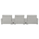 Collins - 5-Piece Power Reclining Home Theater Seating by Coaster Fine Furniture | Bel Furniture