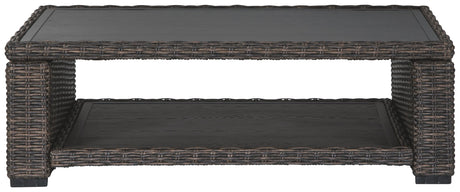 Grasson Lane - Brown - Rectangular Cocktail Table by Signature Design by Ashley® | Bel Furniture
