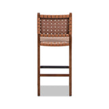 Andre - Counter Stool With Back - Pecan Brown by Jennifer Taylor Home | Bel Furniture