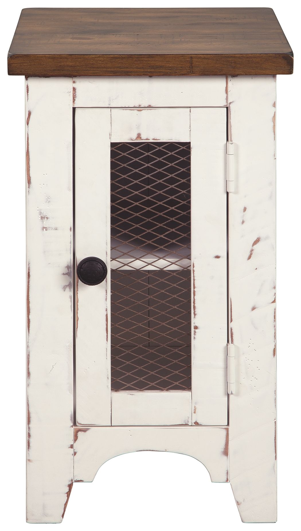 Wystfield - White / Brown - Chair Side End Table by Signature Design by Ashley® | Bel Furniture