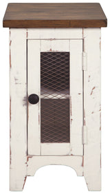 Wystfield - White / Brown - Chair Side End Table by Signature Design by Ashley® | Bel Furniture