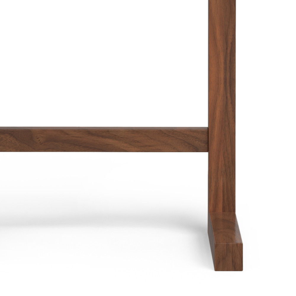 Bray - Bath Towel And Blanket Ladder Shelf - Natural Walnut by Simpli-Home | Bel Furniture