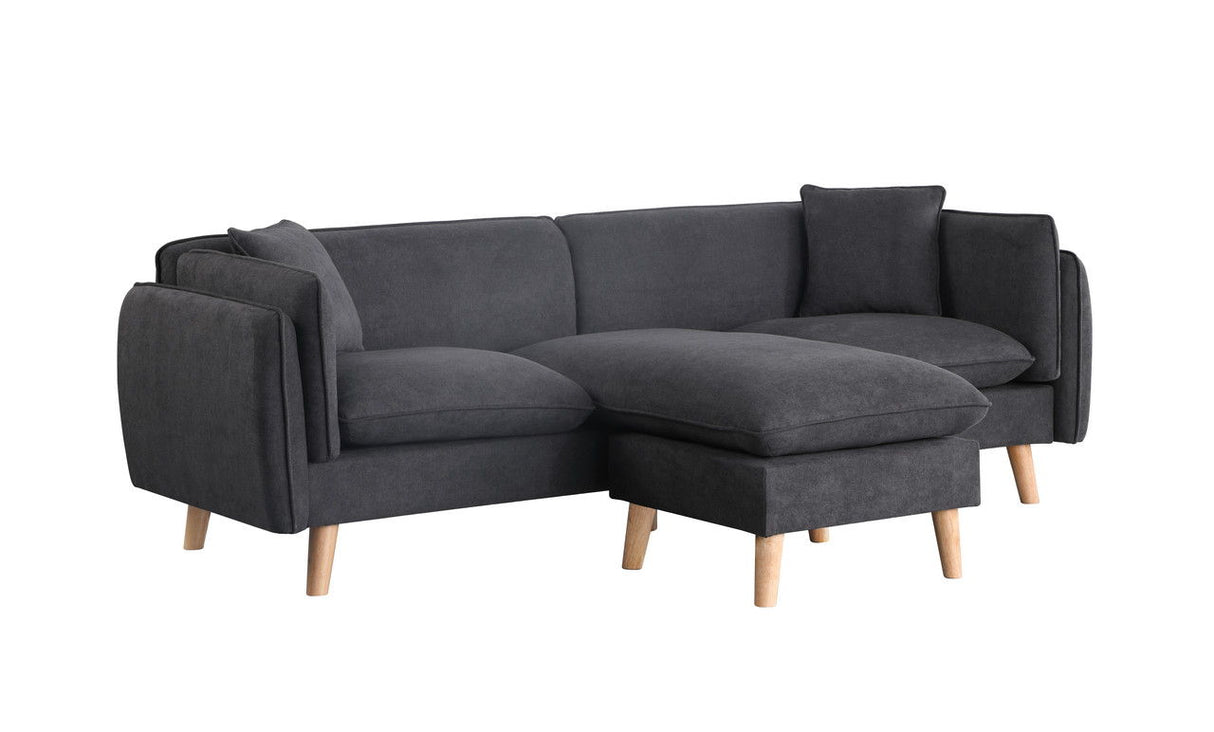 Brayden - Fabric Sectional Sofa Chaise by Lilola Home | Bel Furniture