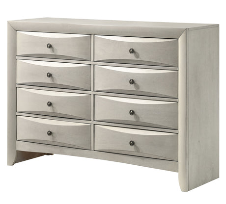 Emily - Dresser 8 Drawers - White by Crown Mark | Bel Furniture