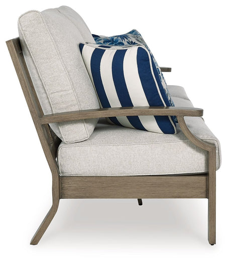 Rainier Ranch - Brown / Beige - Sofa With Cushion by Signature Design by Ashley® | Bel Furniture