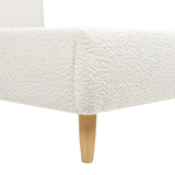 Roman - Curved Headboard Upholstered Platform Bed by Jennifer Taylor Home | Bel Furniture