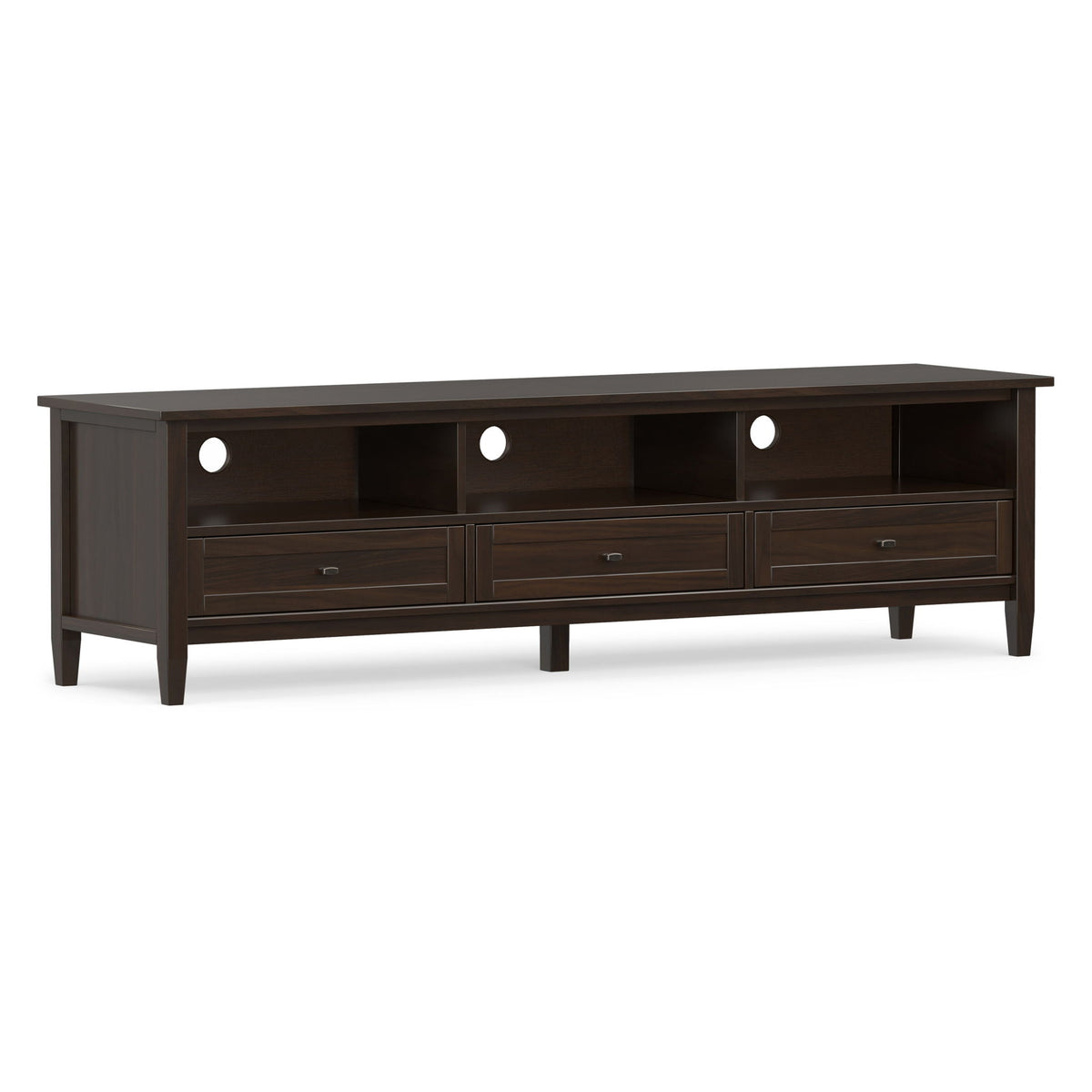 Warm Shaker - Low TV Media Stand - Brown