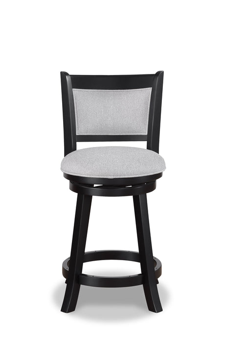 Cecil - Swivel Pub Stool (Set of 2) Gray by Crown Mark | Bel Furniture
