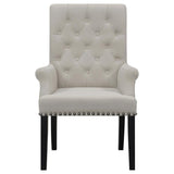 Alana - Upholstered Dining Arm Chair by CoasterElevations | Bel Furniture