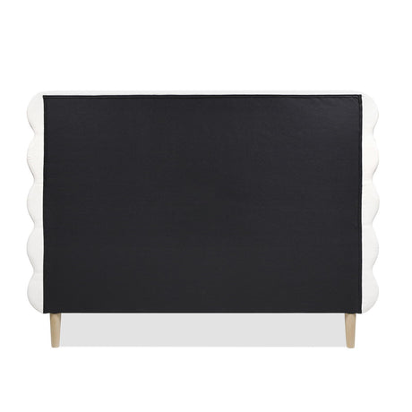 Stockholm - Modern Wavy Headboard Platform Bed by Jennifer Taylor Home | Bel Furniture
