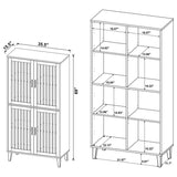 Elouise - 4 Door Engineered Wood Tall Accent Cabinet - Dark Pine by Coaster Fine Furniture | Bel Furniture
