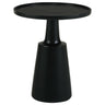 Ixia - Round Solid Mango Wood Accent Side Table Black by CoasterEssence | Bel Furniture
