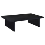 Max - Rectangular Engineered Laminate Coffee Table - Black by Coaster Fine Furniture | Bel Furniture