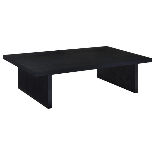 Max - Rectangular Engineered Laminate Coffee Table - Black by Coaster Fine Furniture | Bel Furniture