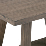 Dylan - Entryway Bench - Driftwood by Simpli-Home | Bel Furniture