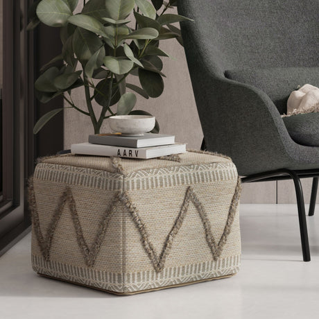 Sweeney - Upholstered Square Pouf - view 12