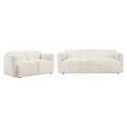 Dorset - Upholstered Round Track Arm Sofa Set