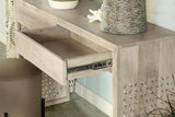 Rickman - 2-Drawer Wood Entryway Console Table - White Washed by CoasterEssence | Bel Furniture