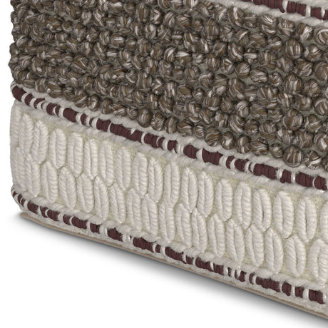 Grady - Handcrafted Square Pouf - view 29