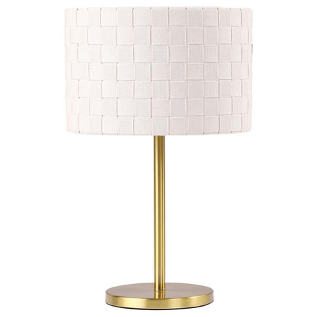 Ramiro - Drum Shade Metal Lamp Gold Table Lamps by Coaster Fine Furniture | Bel Furniture