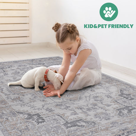 Marfi - 8' X 10' Oriental Area Rug - Ivory / Beige - view 7