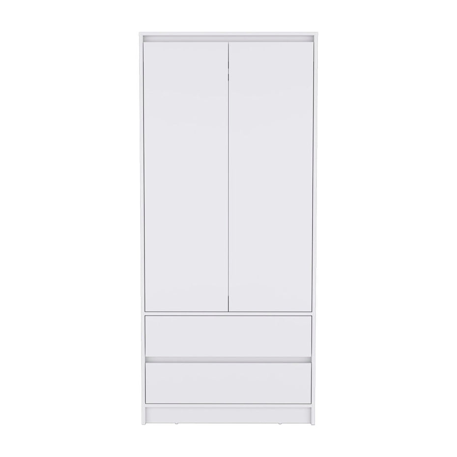 Two Drawer, Combo Dresser - White