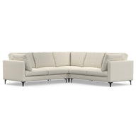 Ava - Mid Century Corner Sectional Sofa Handcrafted Beige by Simpli-Home | Bel Furniture