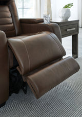 High Impact - Tobacco - Power Recliner / Adj Headrest by Signature Design by Ashley® | Bel Furniture