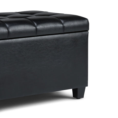 Sienna - Upholstered Storage Ottoman Bench - view 26