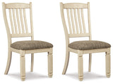 Bolanburg - Brown / Beige - Dining UPH Side Chair (Set of 2) - Rake Back by Signature Design by Ashley® | Bel Furniture